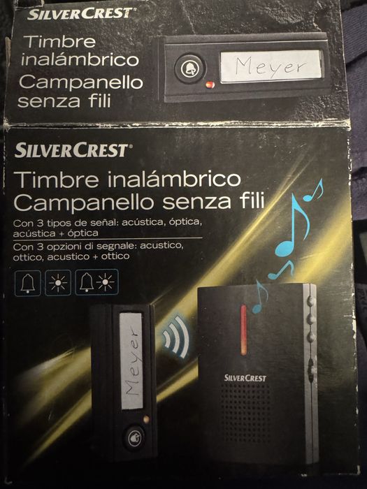 Campainha exterior via radio