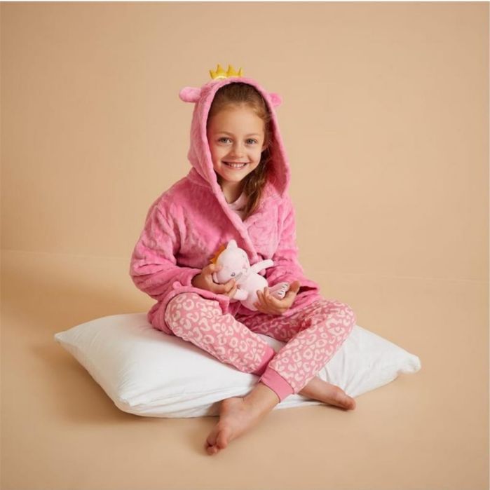 Набір халат флісовий, піжама і іграшка