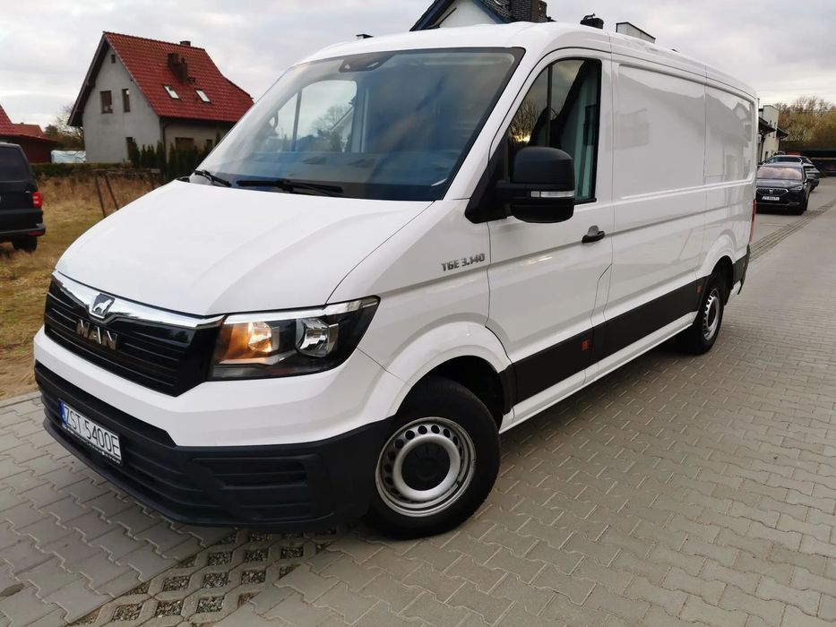 MAN TGE 3.140 2.0 TDi L3H1 VAT-1 klima średni niski Faktura Vat 23%  Nie Crafter Euro 6 skrzydełka zadbany polski salon