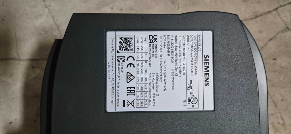 falownik przemiennik Siemens V20 1.5kW 400V