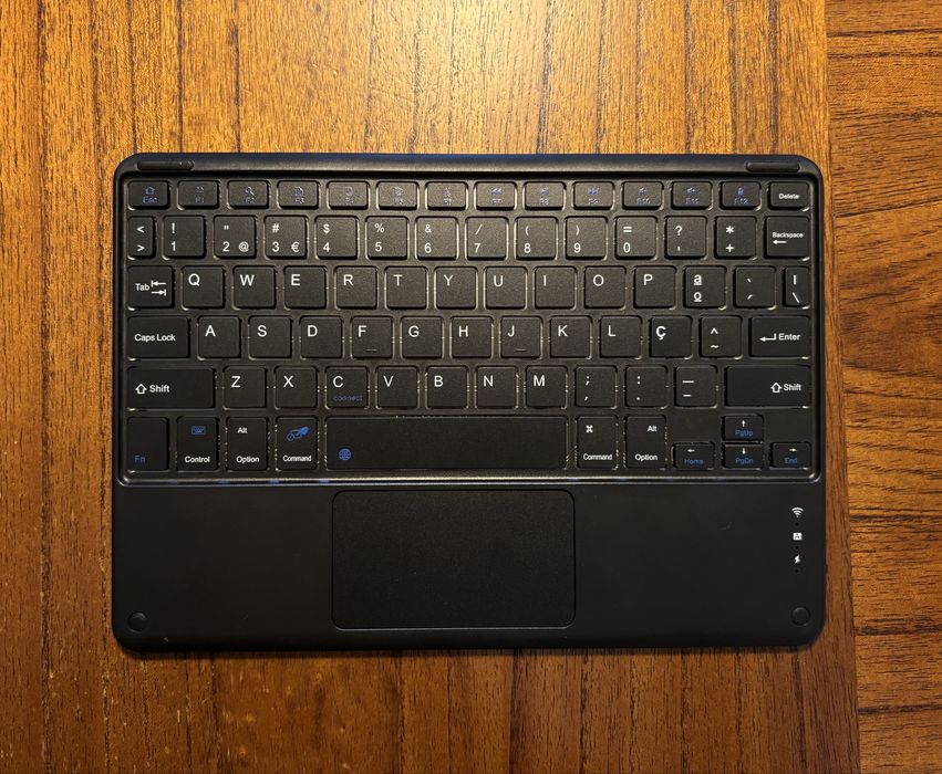 Capa de ipad com teclado sem fios