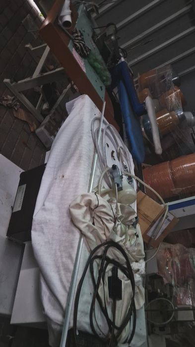 Maquinas de costura e gerador de calor