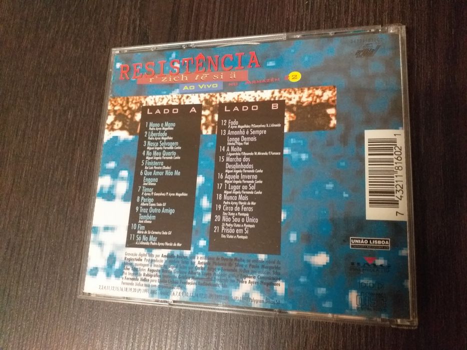 Cd duplo Resistência ao vivo no armazém 22,envio ctt