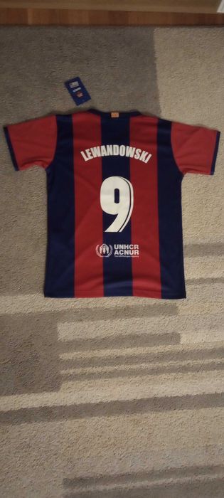 >stan nowy< Koszulka Barca - Lewandowski UNHCR ACNUR