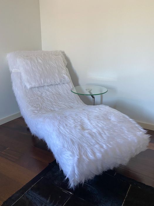 Sofá Chaise Longue de Pêlo da Interforma/Divani e Divani