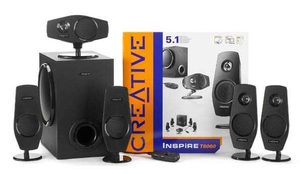 Colunas Creative Inspire T6060 5.1 (72W RMS)