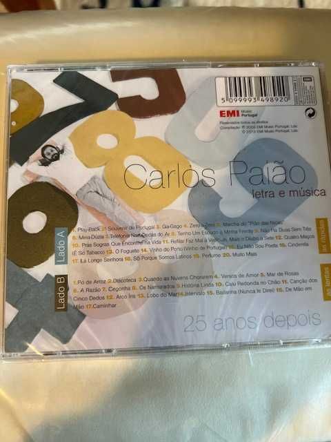 Carlos Paião: 25 Anos Depois CD Duplo Novo e Selado