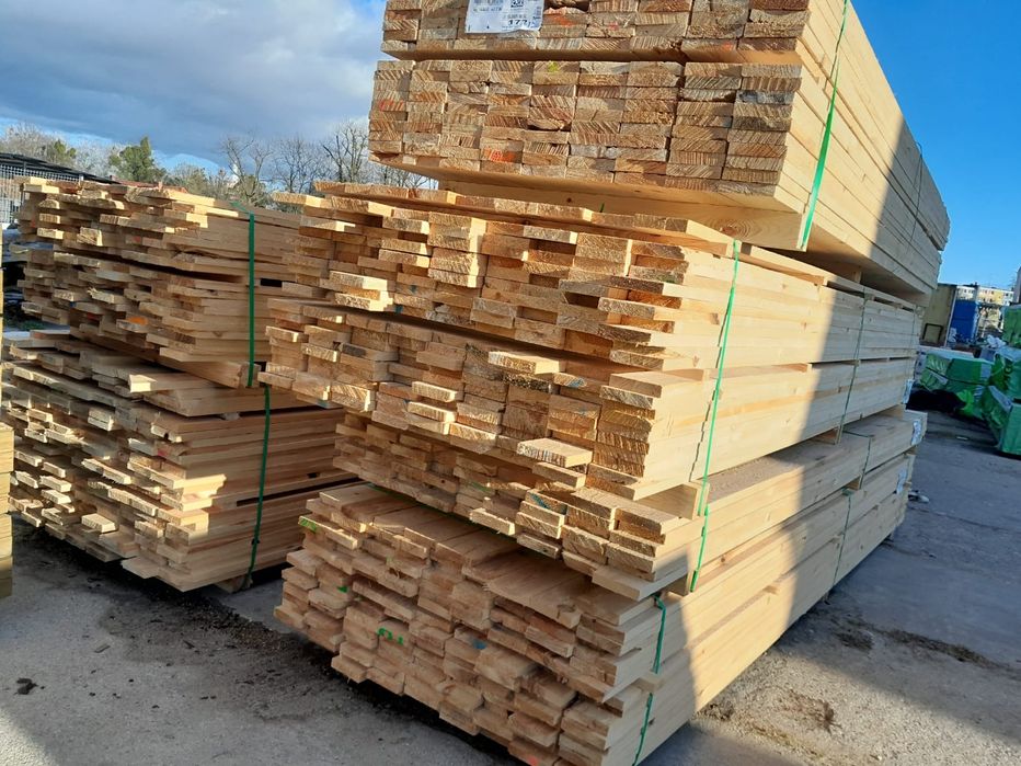 Deska sosna 25x120x4000 mm mokra, szorstka