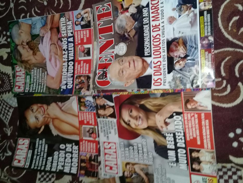 Revistas variadas e livros