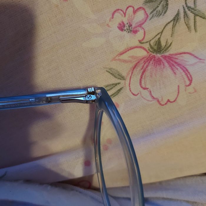 Nowa oprawa okulary damskie błękitno -perłowa  cudowna