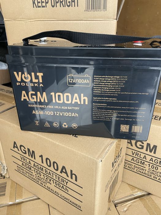 Акумулятор Volt Polska AGM V-PRO 12V 100 Ah.