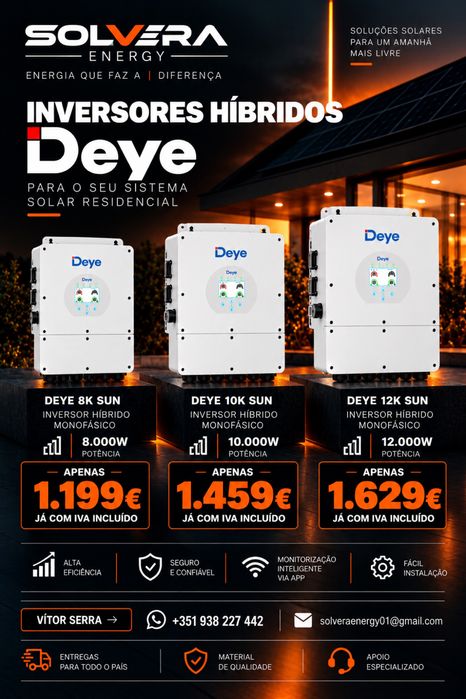 Inversores Deye Hibrido Monofásico