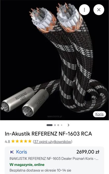 Referencyjny niemiecki kabel xlr Inakustik IN-AKUSTIK REFERENZ NF-803 XLR