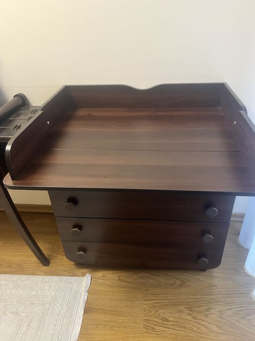 Дитяче ліжко Верес+комод верес+ матрац+ подушечки в ліжечки.