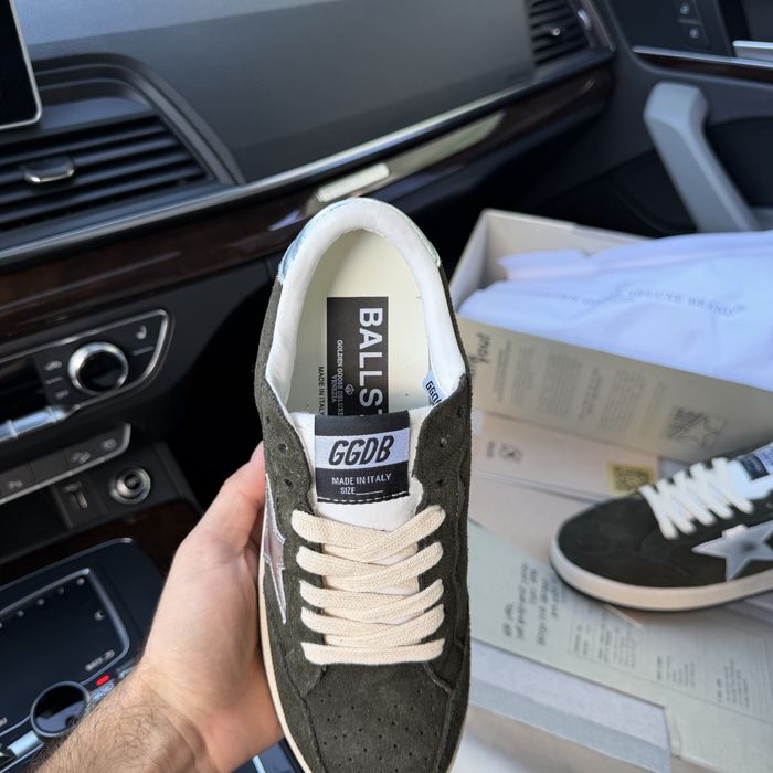 Жіночі кеди кросівки голден гус замша Golden Goose green premium