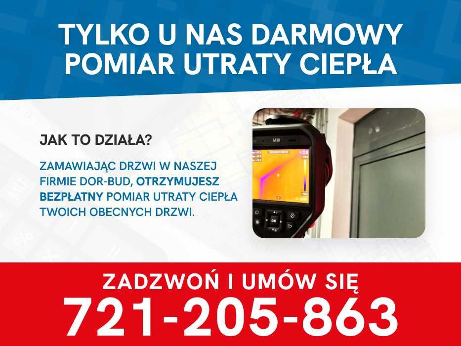 Wejściowe drzwi zewnętrzne z montażem do mieszkania AKUSTYCZNE bloki