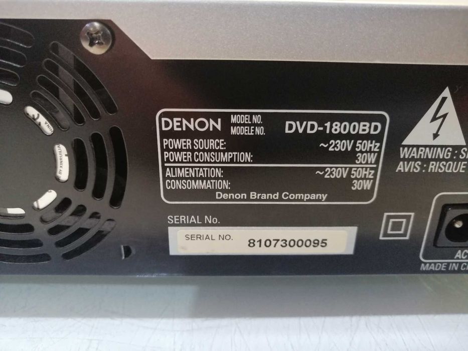 Odtwarzacz Blu-Ray  DENON DVD 1800BD z Pilotem