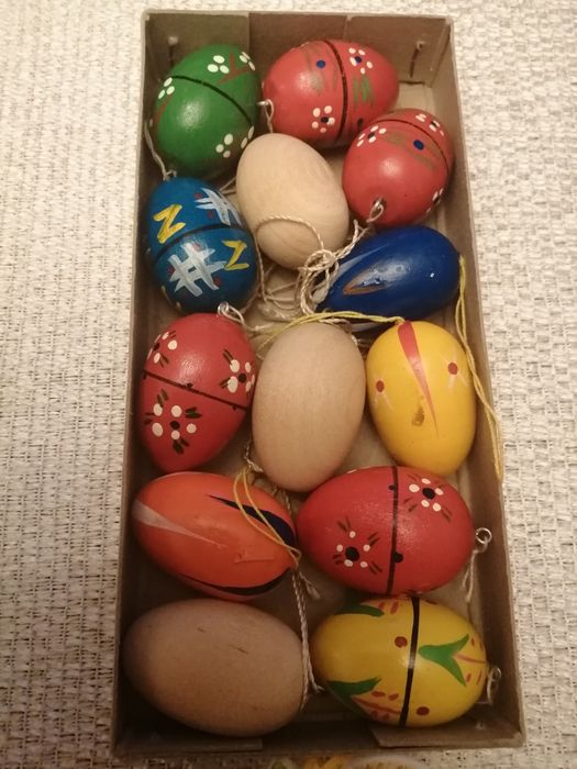 Drewniane ozdoby świąteczne. Wielkanocne.