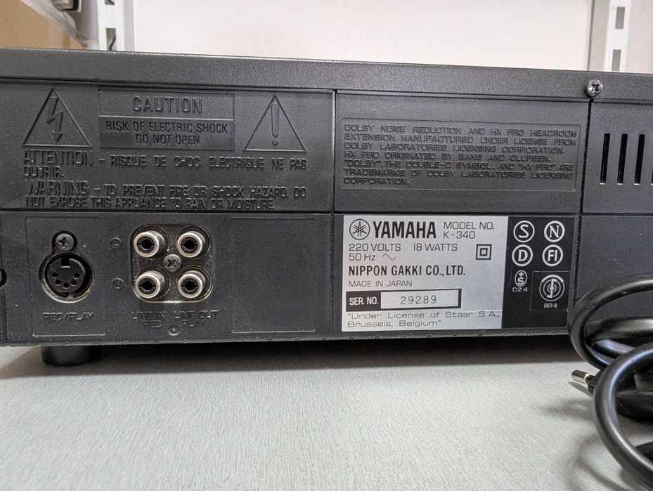 Yamaha K-340. Stereo Cassette Deck. HX-Pro. JAPAN: 3 300 грн