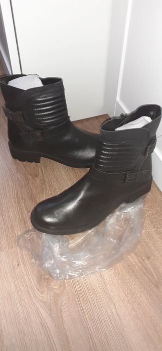 Botki skórzane nowe