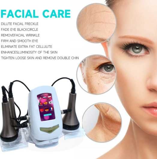 Máquina emagrecimento Cavitação 80k e Rádio Frequência Corpo e Rosto