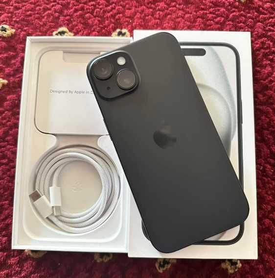 Apple iPhone 15 128GB Preto c/caixa e acessorios