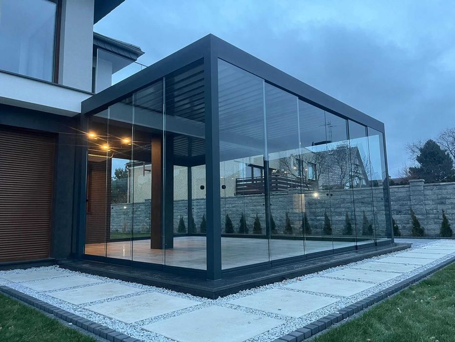 Pergola tarasowa aluminiowa Firmy AM Pergola System - Producent Śląsk