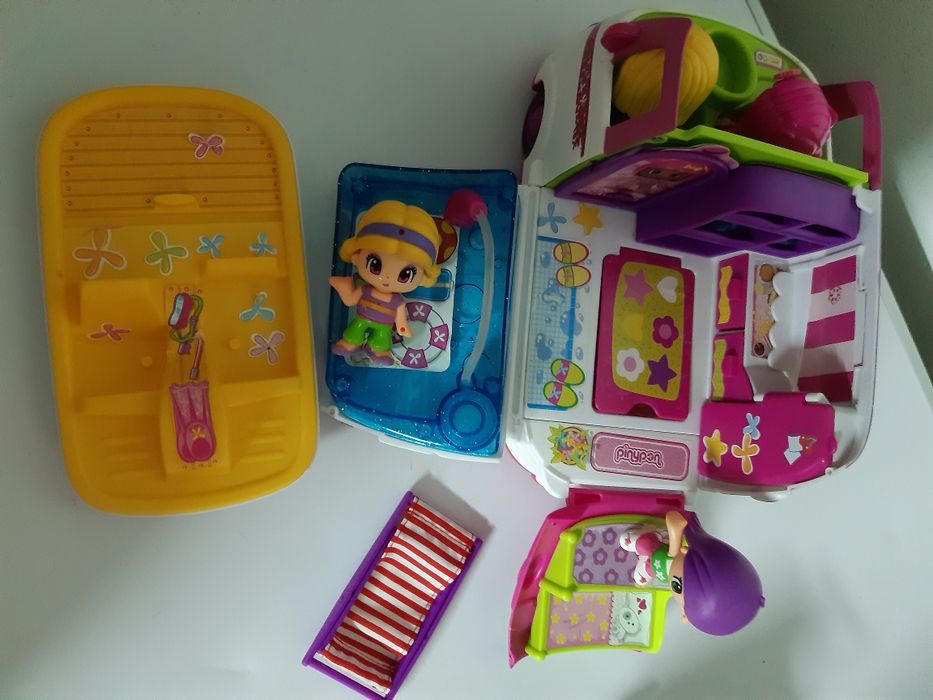 Pinypon Motorhome, Car, Wagon, House, and Figures64575347374083123