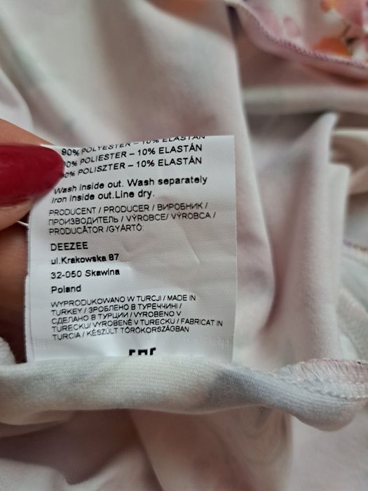 Sukienka na wesele w kwiaty DeeZee rozm.XS