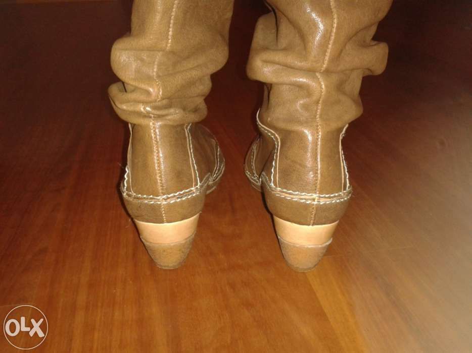 botas prof castanhas tam 37 como novas