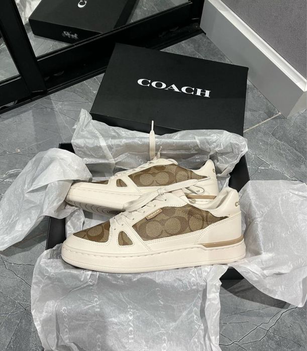 Кросівки кеди Coach беж