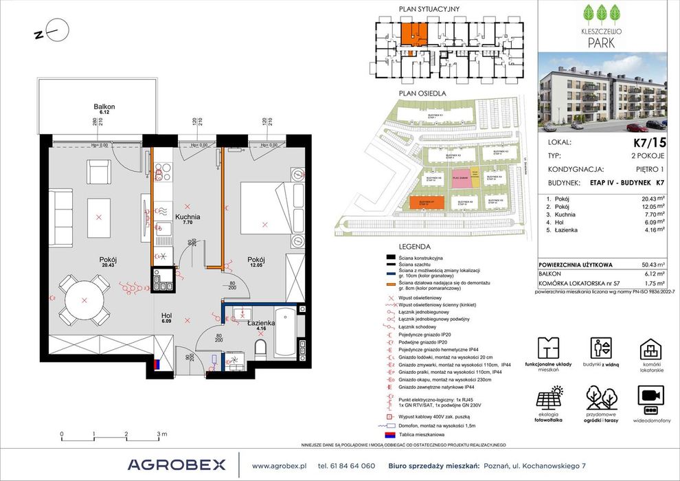2-pokojowe mieszkanie 50m2 + balkon Bez Prowizji