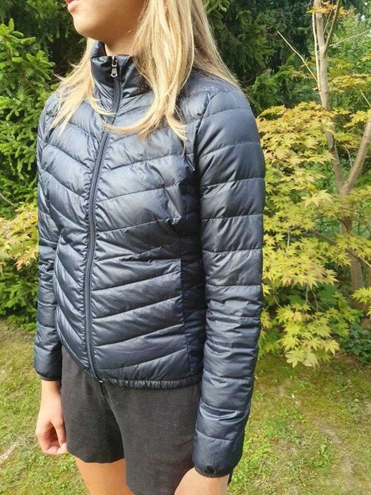 damska kurtka puchowa ultra light kaptur roz 38 M Stradivarius granat