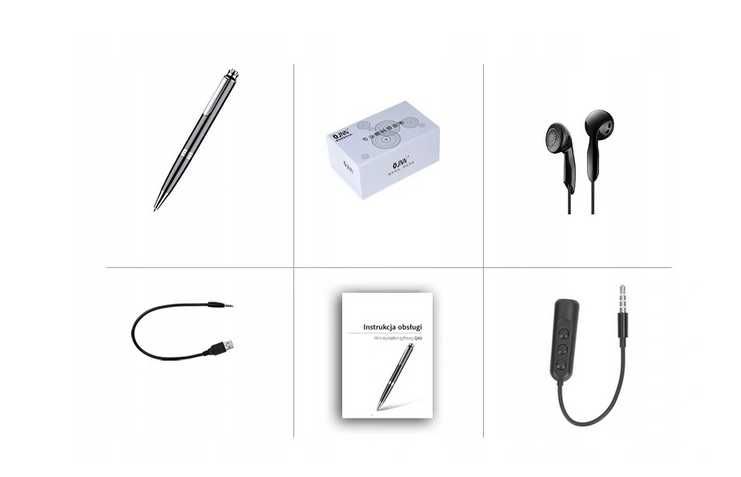 Nowy DŁUGOPIS MINI DYKTAFON Ukryty Detekcja Mikrofon (GRATIS)