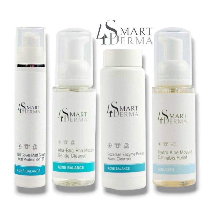 Косметика Smart4Derma Пінка очищуюча / BB крем / Ензимна пудра