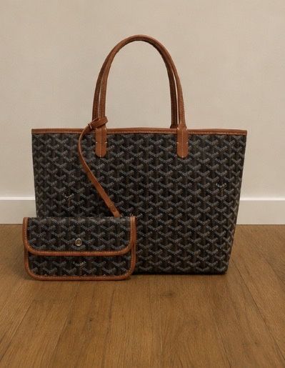 Bolsa estilo Goyard  + Carteira a Condizer | Como Nova