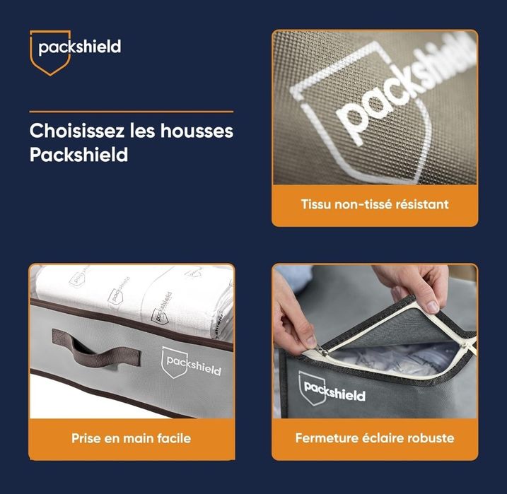Packshield Materiałowa organizer do przechowywania + 2 worki