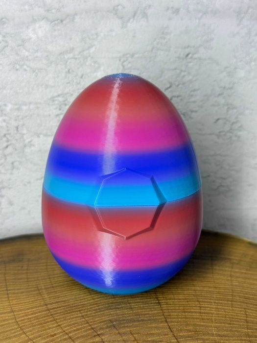 Figurka smocze Jajo otwierane, druk 3D, nowoczesna dekoracja, kolorowe