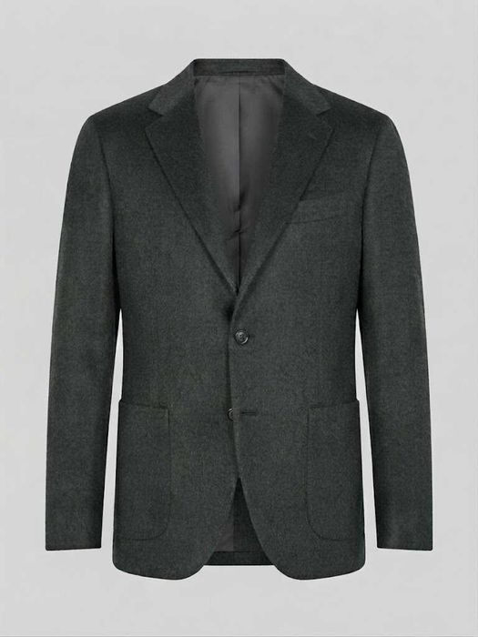 Чоловічий піджак Massimo Dutti темно-зелений 48 розмір EUR, вовна + віскоза