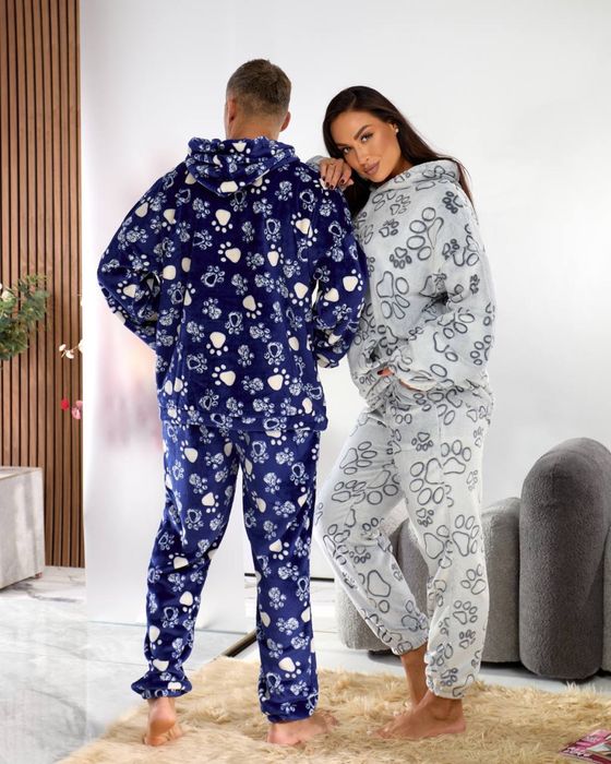 Чоловіча тепла піжама з кенгуру унісекс