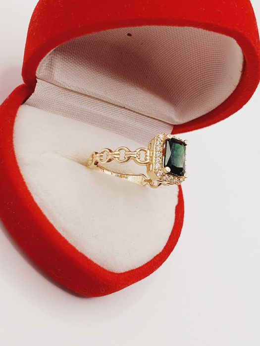 Śliczny złoty pierścionek 585 14K r.12