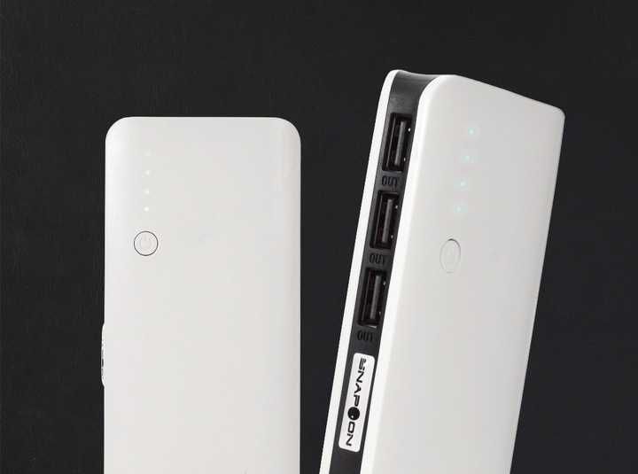 SZYBKI Powerbank 20000 mAh 3xUSB czarny zewnętrzna bateria wytrzymały