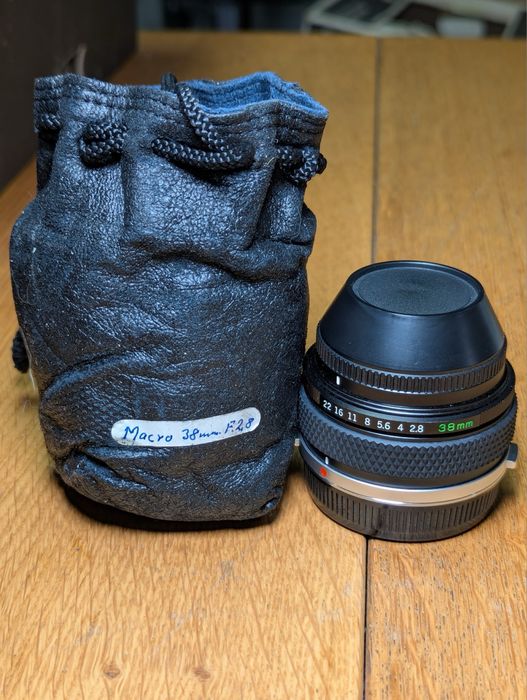 Olympus Zuiko 38mm f/2.8 Auto-Macro OM-System - perfekcyjny stan!