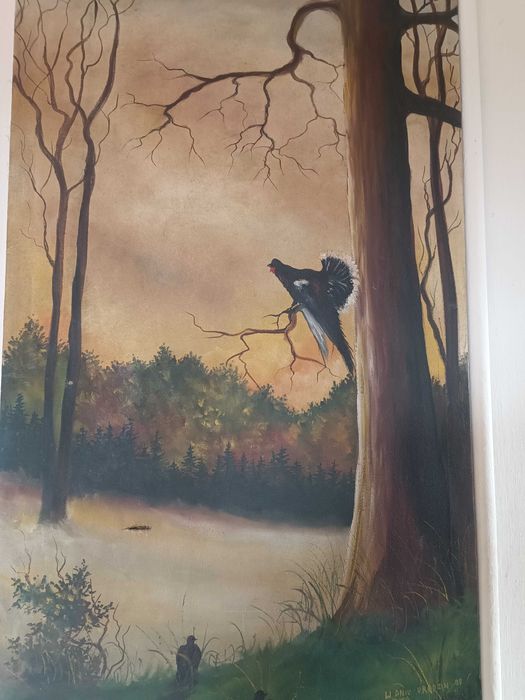 Obraz na płótnie Michalaka  z lat osiemdziesiątych