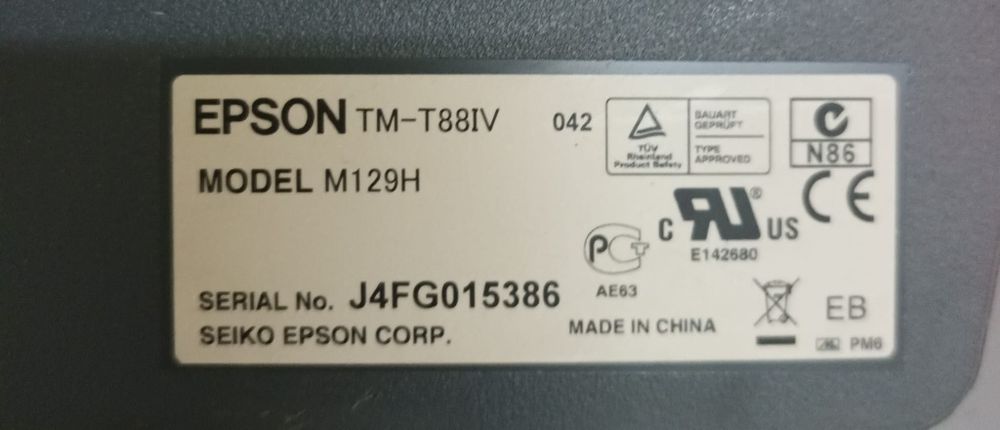 Impressora de Talões Epson TM - T88IV