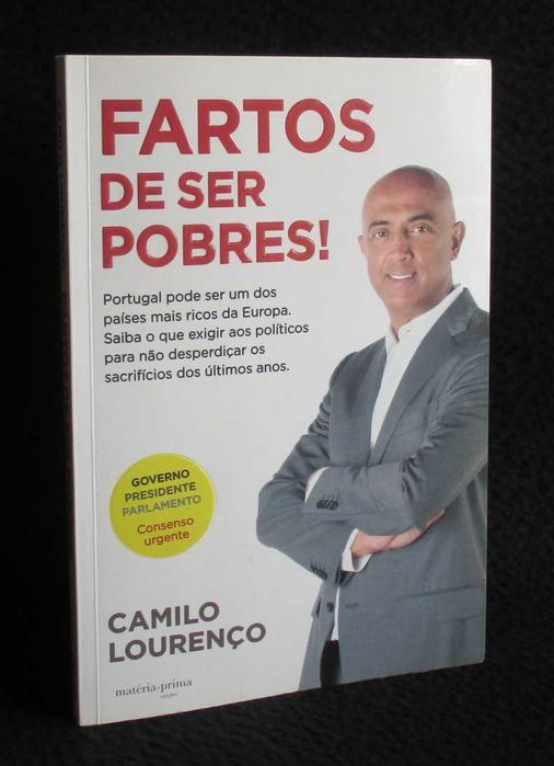 Livro Fartos de Ser Pobres! Camilo Lourenço 1ª edição 2015