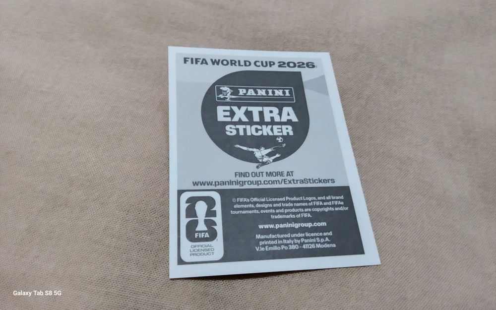 Cromo mundial crumpleedicao limitada