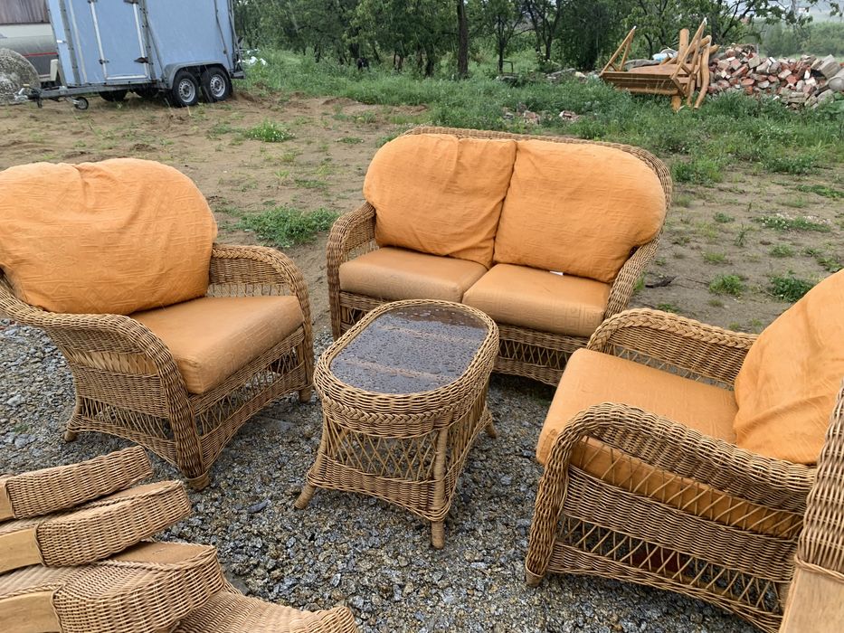 Porzadne Zestawy rattanowe fotele kanapy