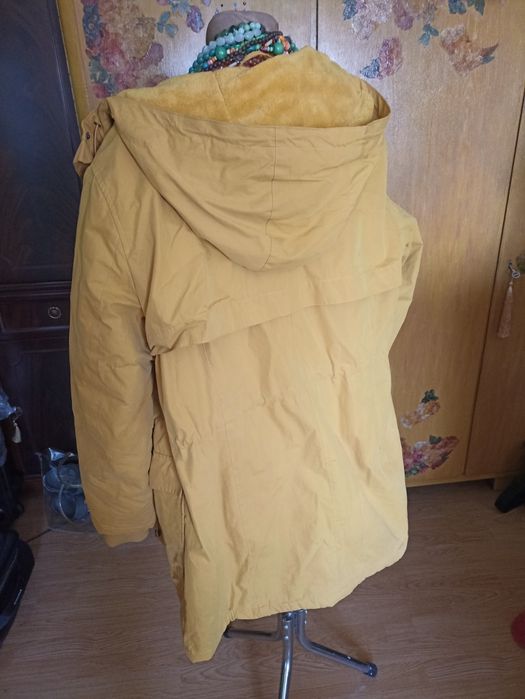 Kurtka parka - musztardowa