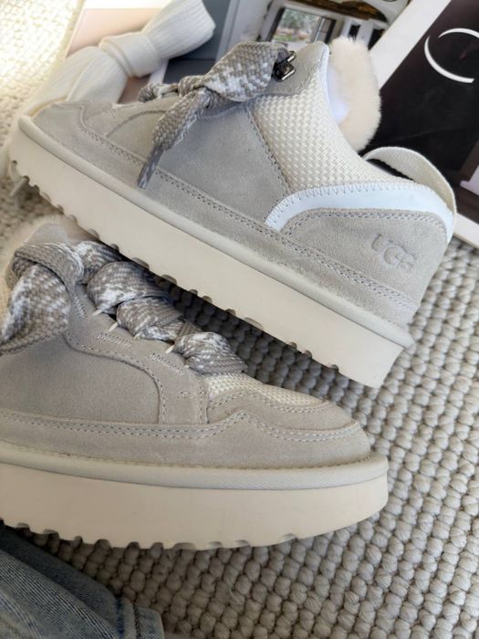 UGG Lowmel Grey | Сірі уггі ловмел на хутрі